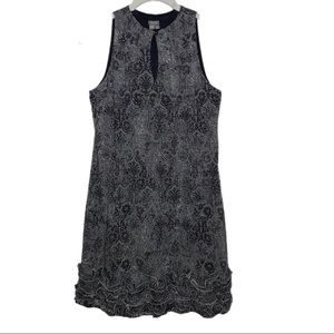 Muse Sleeveless‎ Brocade A-Line Holiday Party Wedding Guest Dress